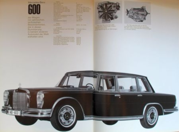 Mercedes-Benz Personenwagen Modelprogram 1967 Carbrochure (4947)